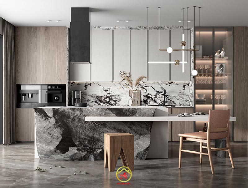 TỦ BẾP MELAMIN THÁI LAN 33